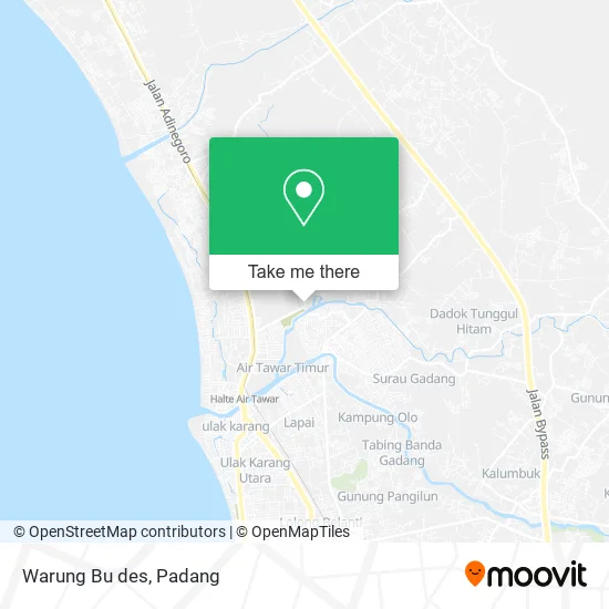 Warung Bu des map