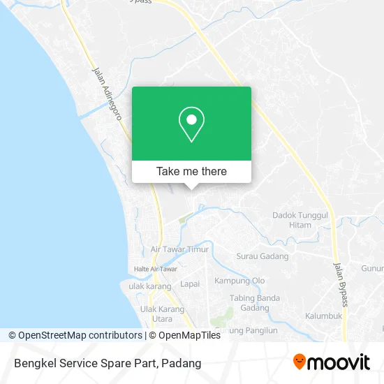 Bengkel Service Spare Part map