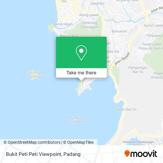 Bukit Peti Peti Viewpoint map