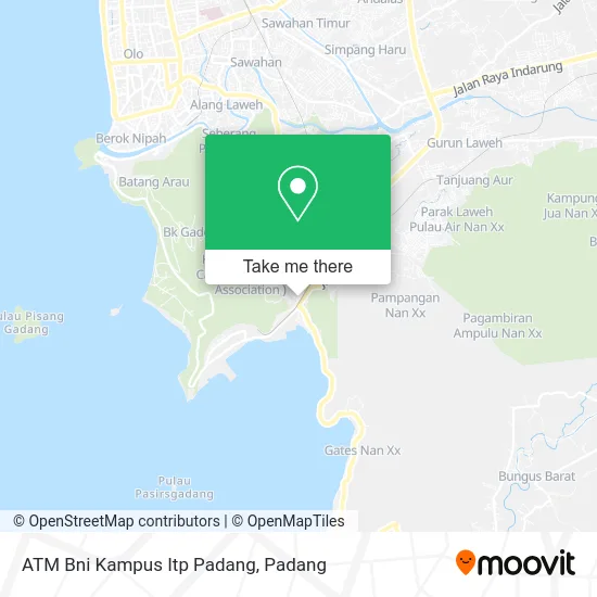 ATM Bni Kampus Itp Padang map