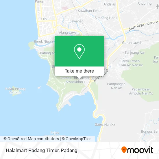 Halalmart Padang Timur map