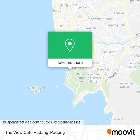 The View Cafe Padang map