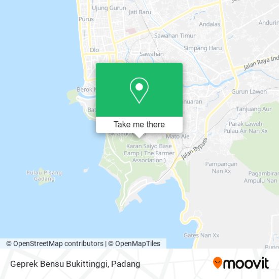 Geprek Bensu Bukittinggi map