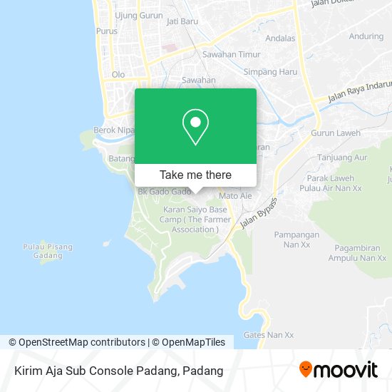 Kirim Aja Sub Console Padang map