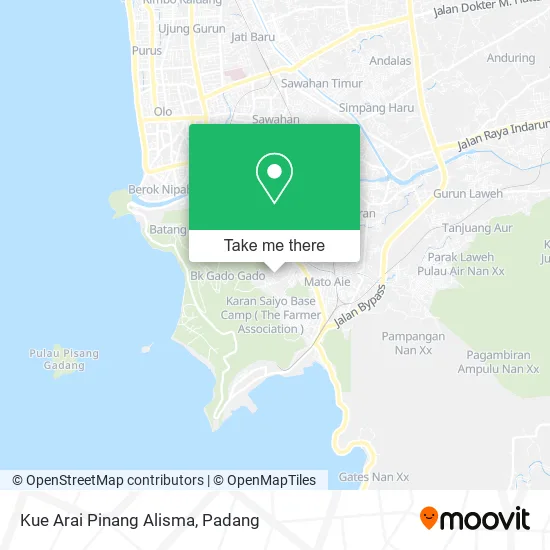 Kue Arai Pinang Alisma map