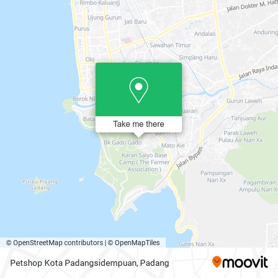 Petshop Kota Padangsidempuan map