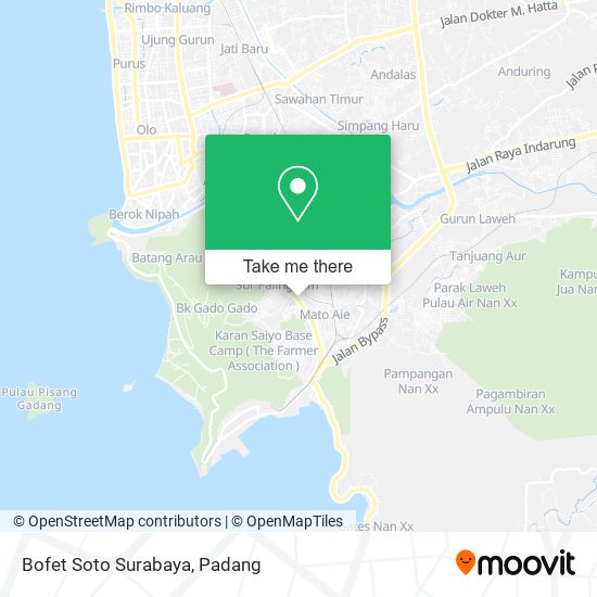 Bofet Soto Surabaya map