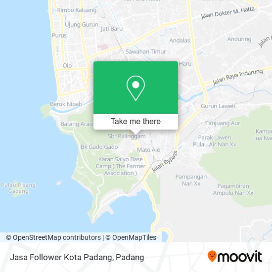 Jasa Follower Kota Padang map