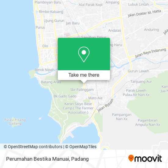 Perumahan Bestika Manuai map