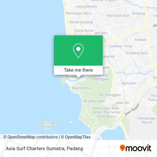 Asia Surf Charters Sumatra map