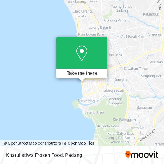 Khatulistiwa Frozen Food map