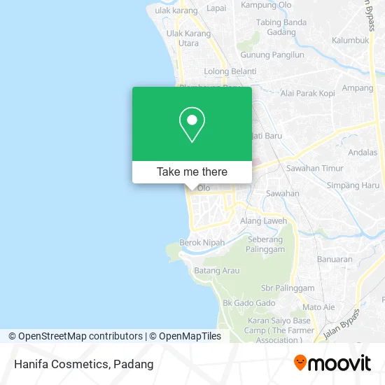 Hanifa Cosmetics map