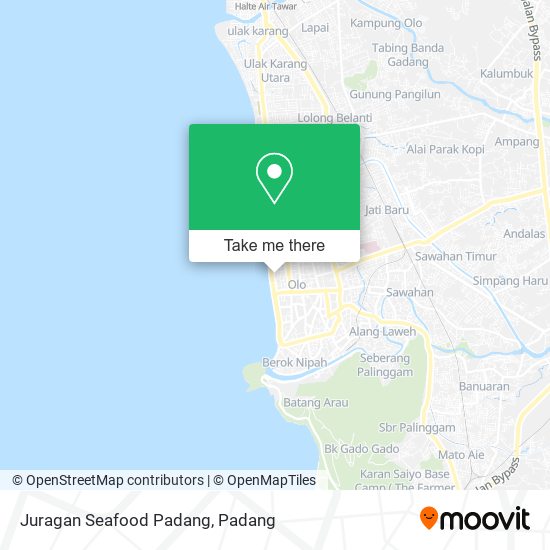 Juragan Seafood Padang map