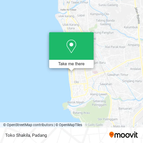 Toko Shakila map