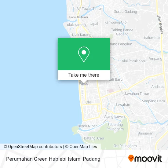 Perumahan Green Habiebi Islam map