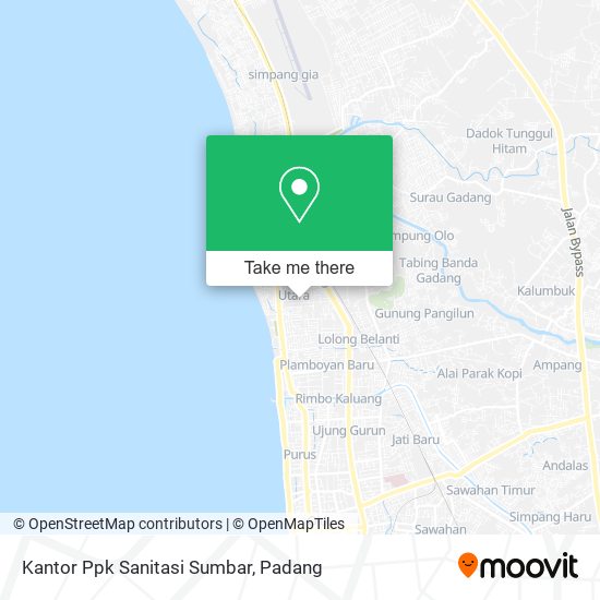 Kantor Ppk Sanitasi Sumbar map