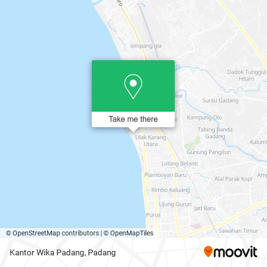 Kantor Wika Padang map