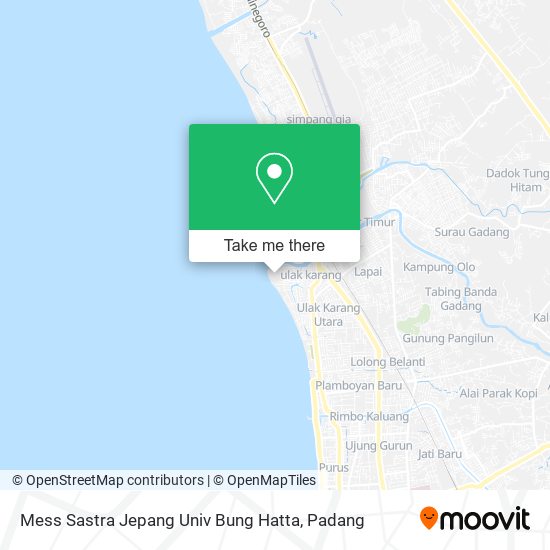 Mess Sastra Jepang Univ Bung Hatta map