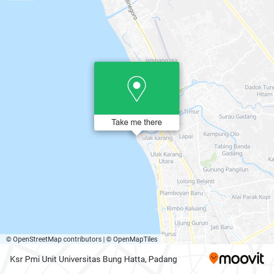 Ksr Pmi Unit Universitas Bung Hatta map