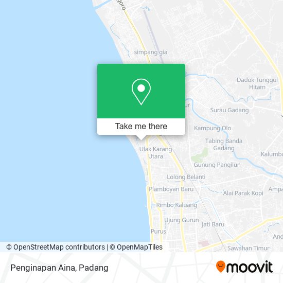 Penginapan Aina map