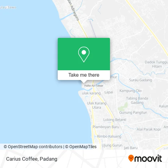 Carius Coffee map