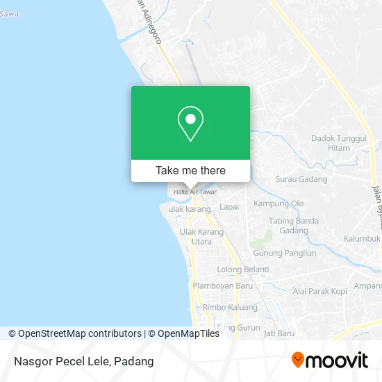 Nasgor Pecel Lele map