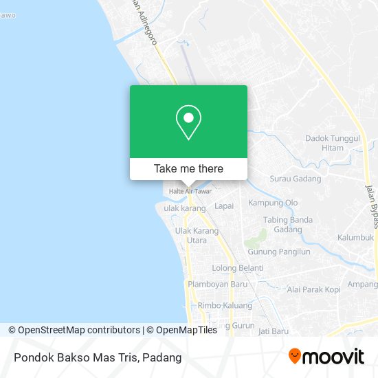 Pondok Bakso Mas Tris map