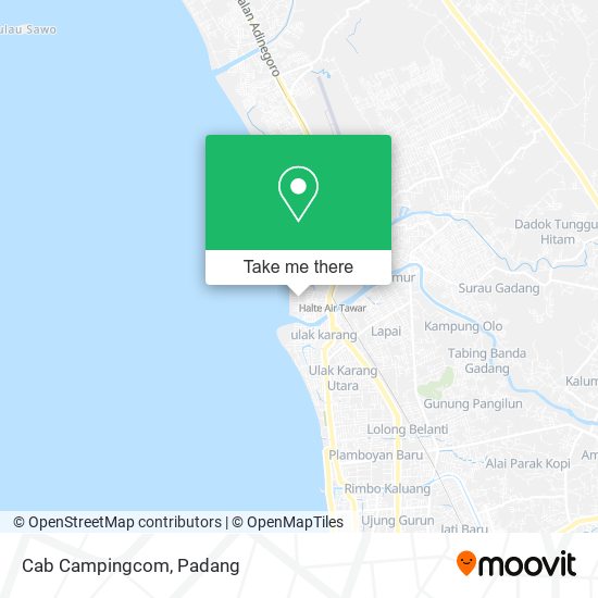 Cab Campingcom map