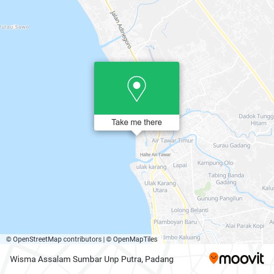 Wisma Assalam Sumbar Unp Putra map