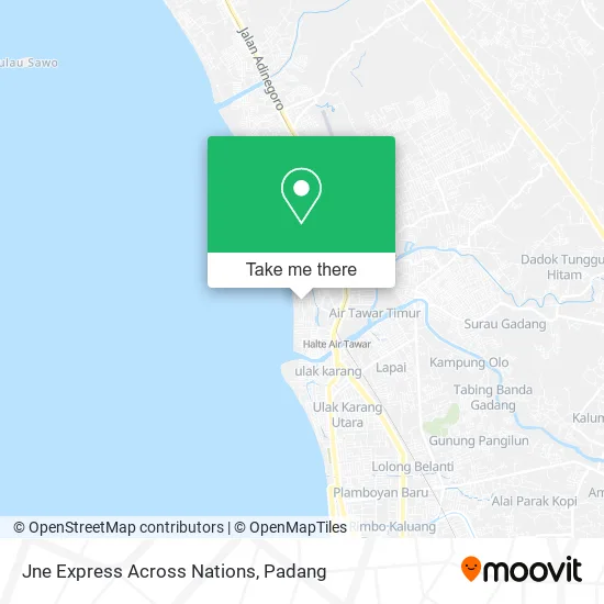 Jne Express Across Nations map