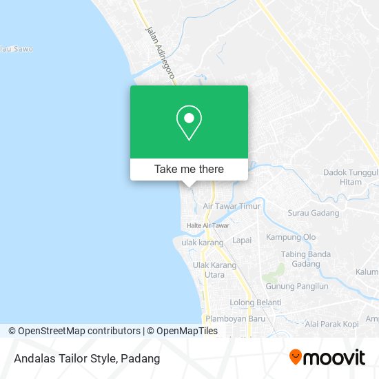 Andalas Tailor Style map