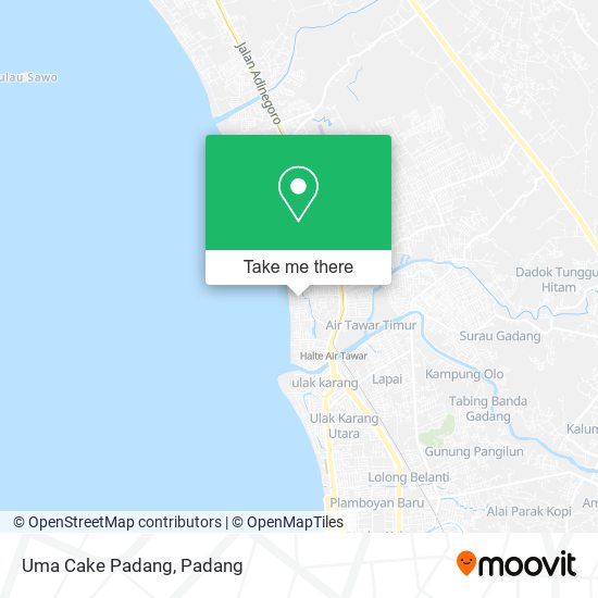 Uma Cake Padang map