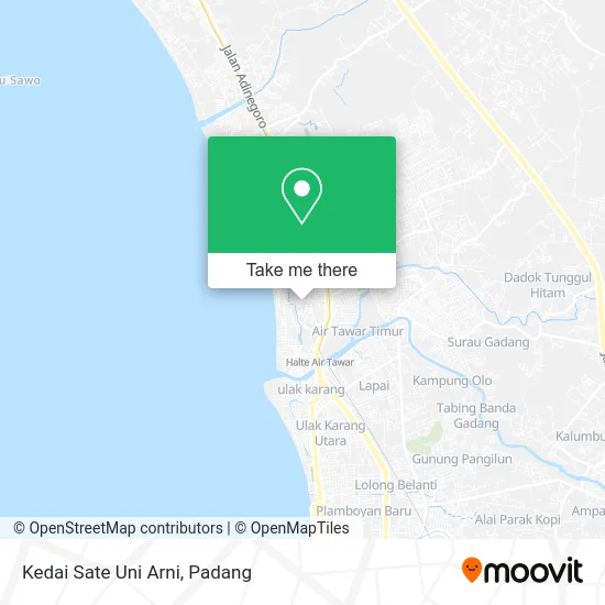 Kedai Sate Uni Arni map