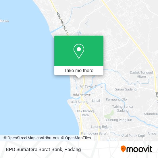 BPD Sumatera Barat Bank map