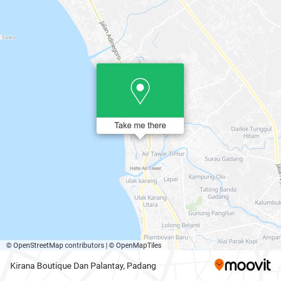 Kirana Boutique Dan Palantay map