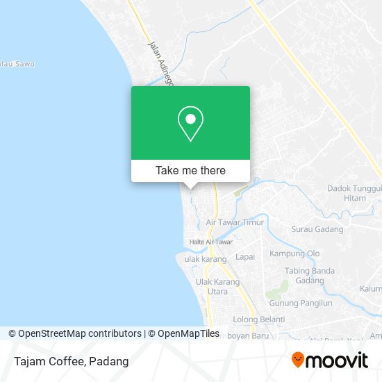 Tajam Coffee map