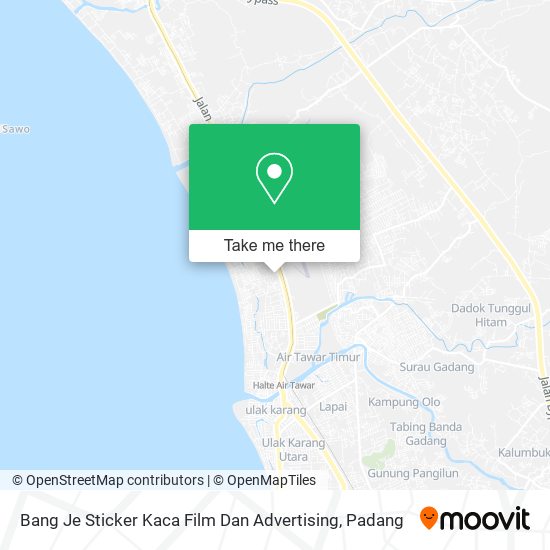 Bang Je Sticker Kaca Film Dan Advertising map