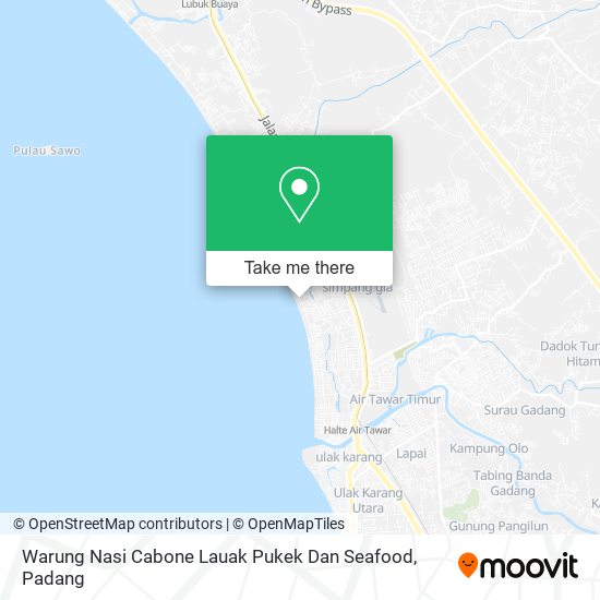 Warung Nasi Cabone Lauak Pukek Dan Seafood map