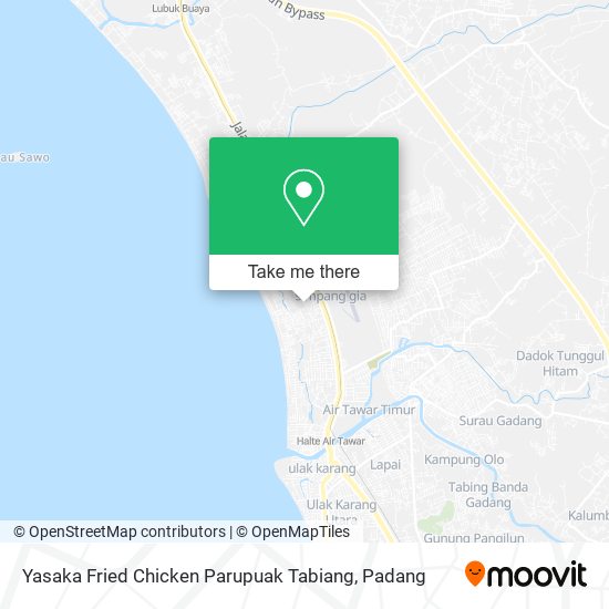 Yasaka Fried Chicken Parupuak Tabiang map