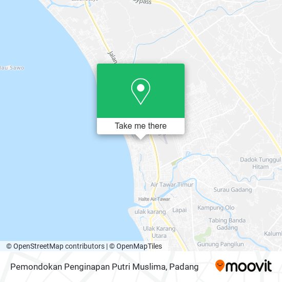 Pemondokan Penginapan Putri Muslima map