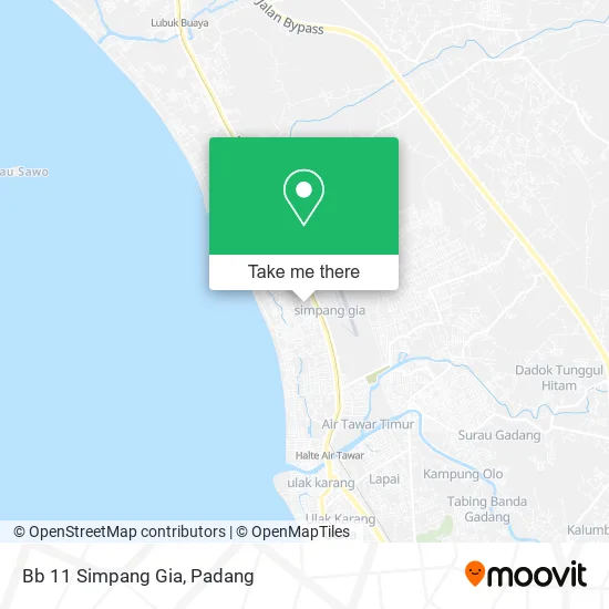 Bb 11 Simpang Gia map