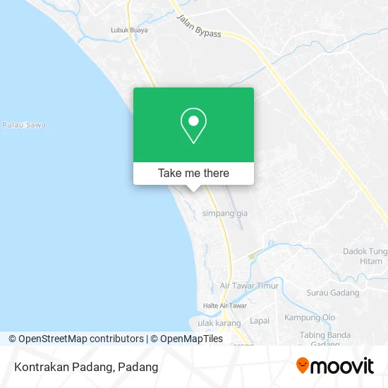 Kontrakan Padang map