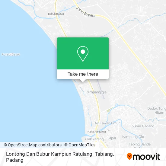 Lontong Dan Bubur Kampiun Ratulangi Tabiang map