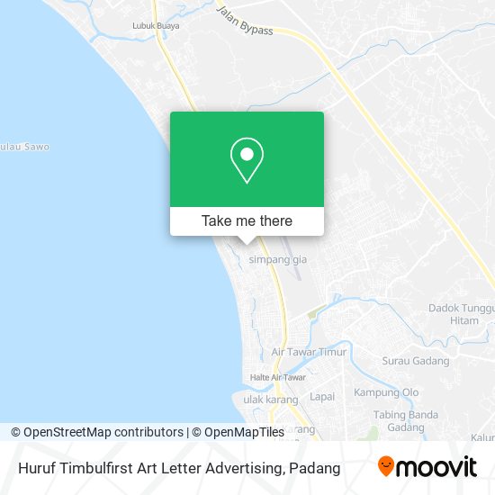 Huruf Timbulfirst Art Letter Advertising map