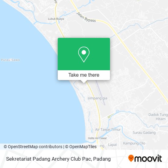 Sekretariat Padang Archery Club Pac map