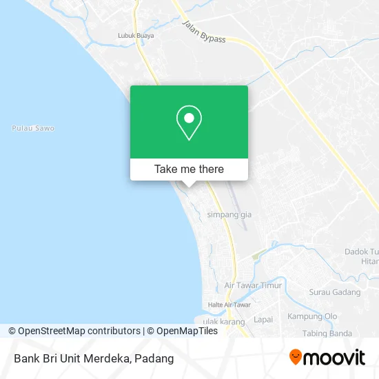 Bank Bri Unit Merdeka map