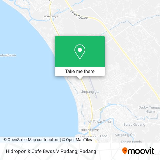 Hidroponik Cafe Bwss V Padang map