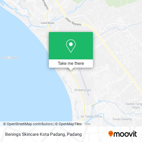 Benings Skincare Kota Padang map