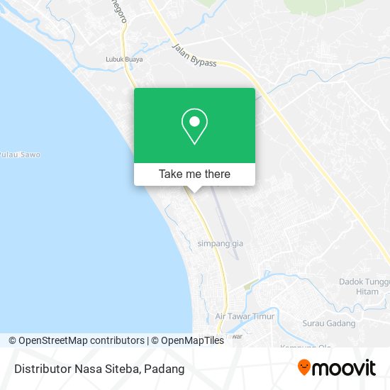 Distributor Nasa Siteba map