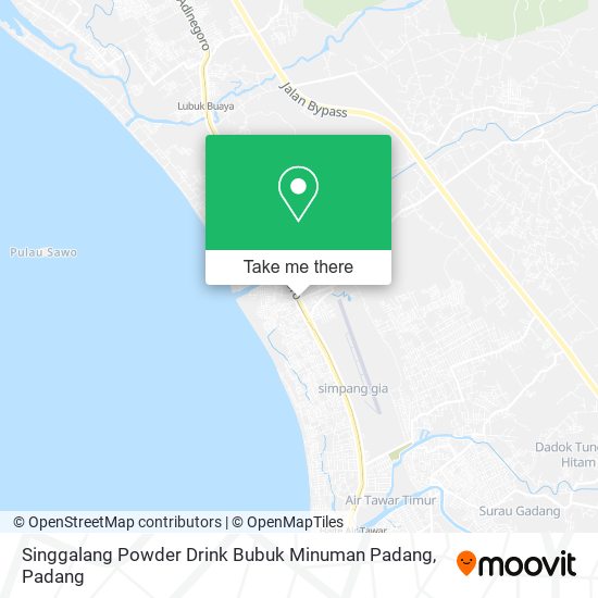 Singgalang Powder Drink Bubuk Minuman Padang map